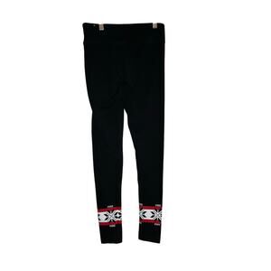 💥Pink Victoria's Secret black holiday leggings size XS